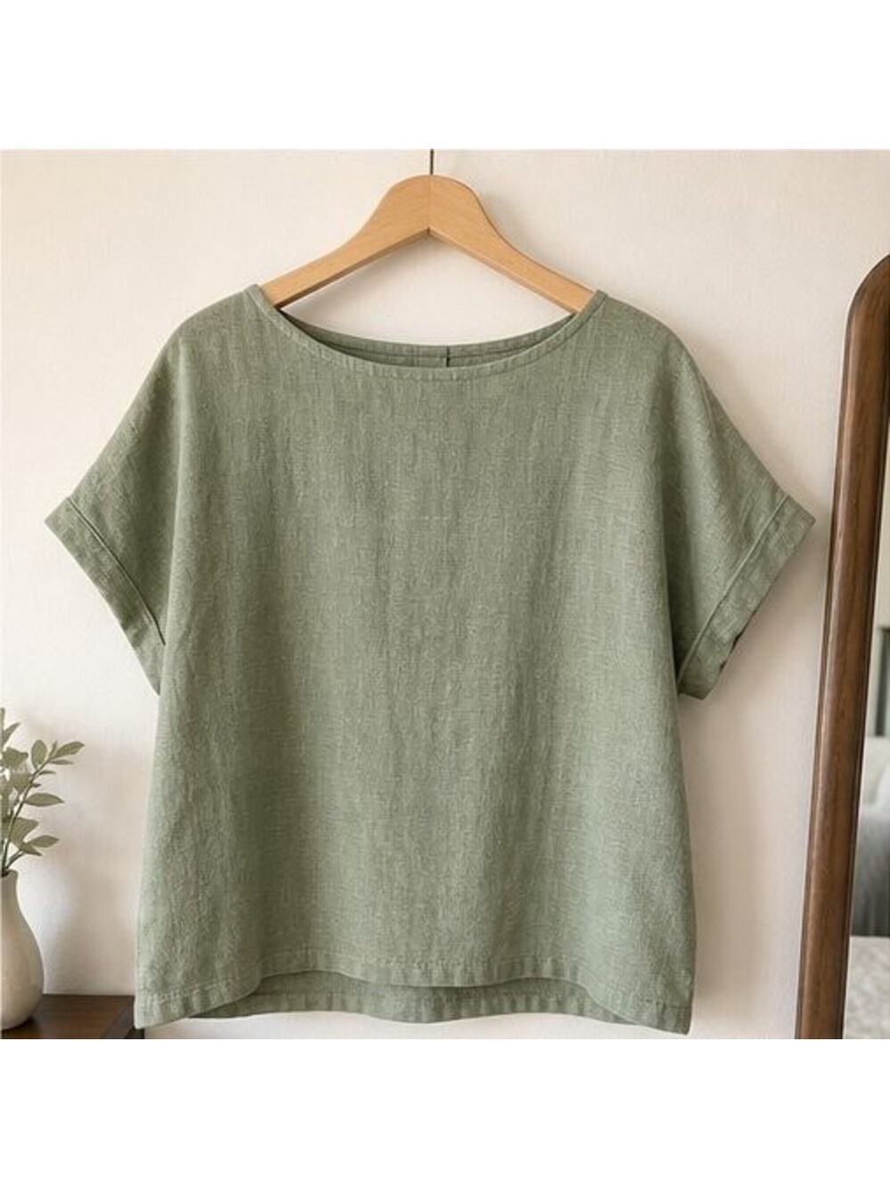 Charcoal Tie Neck Blouse